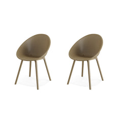 Qosy outdoor stoel zand kleur set van 2 Veba Essentials