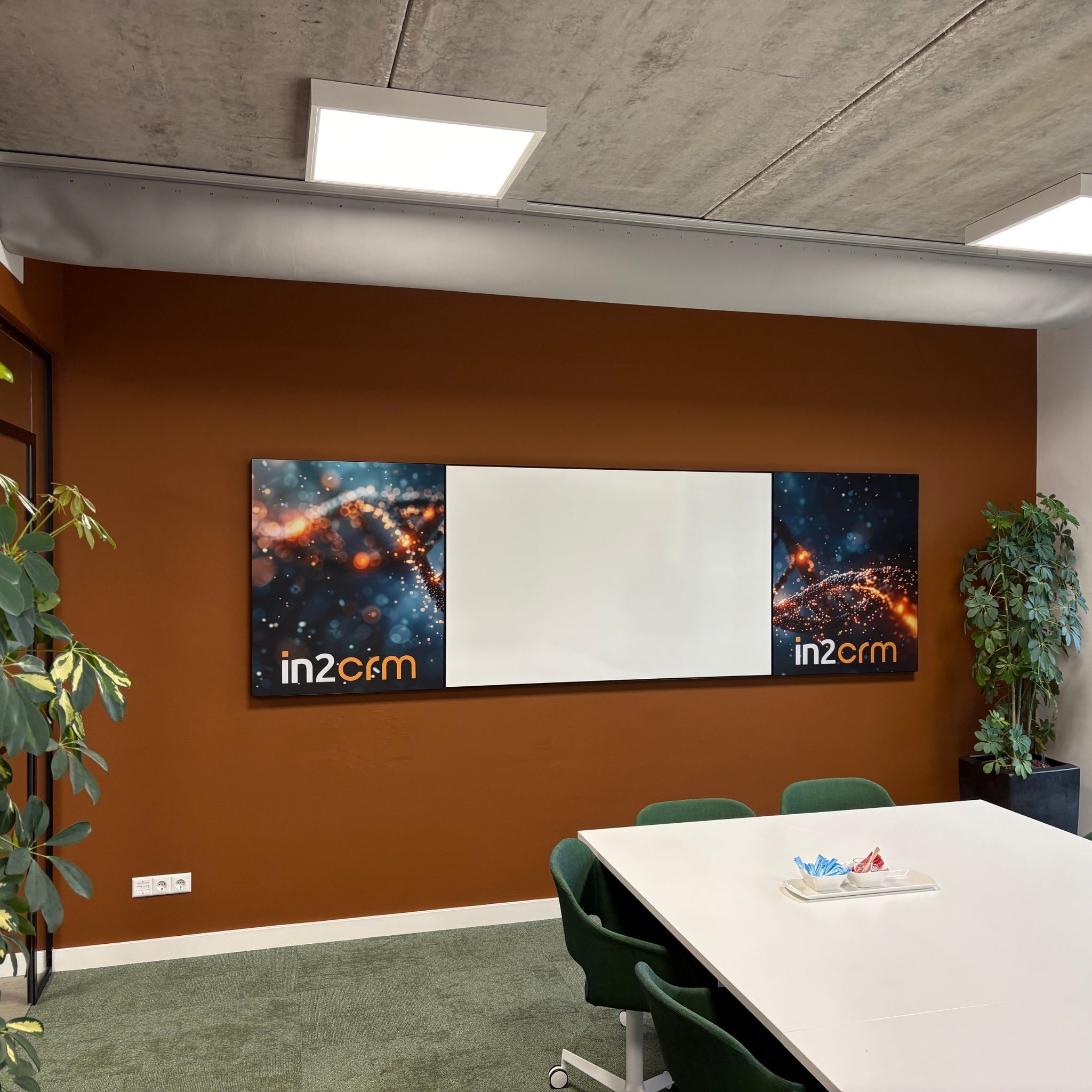 Akoestische whiteboard wandpaneel Nyink magnetisch vergaderen