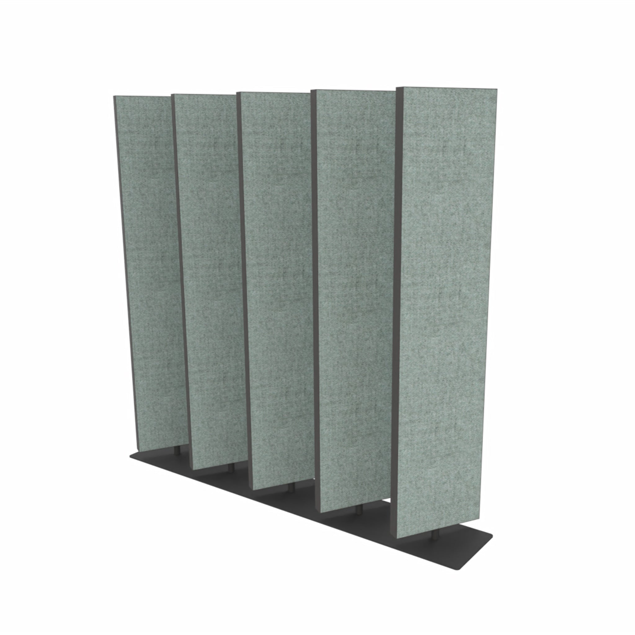 Akoestische scheidingswand lamellen.