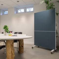 Akoestische whiteboard half achterzijde.