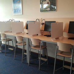 Anti spiekscherm wit