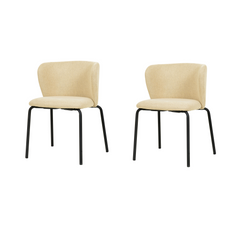 Break Stapelbare stoel Set 2 Stuks Beige