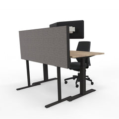 Akoestische bureaudivider 5cm custom.