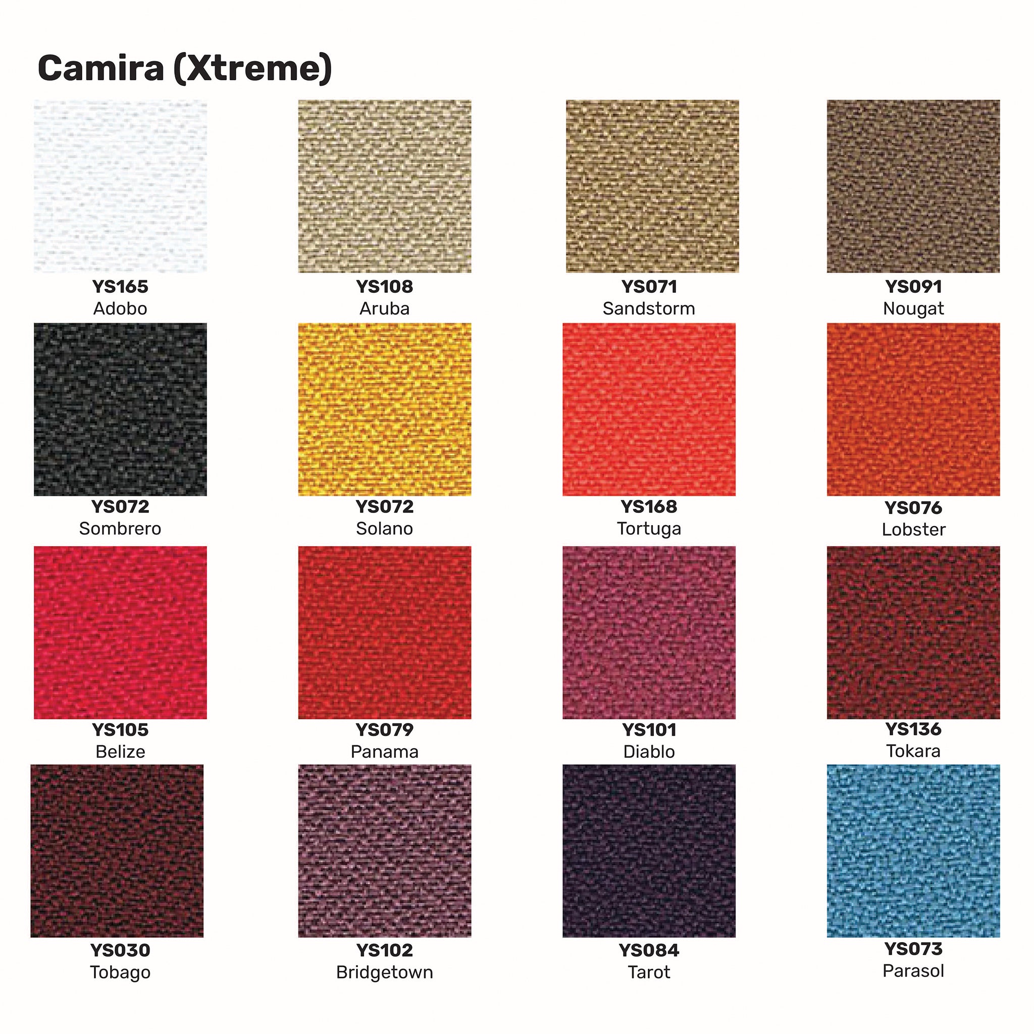 Stoffenkaart Camira Xtreme