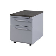 Carre_verrijdbaar_ladeblok03_1lade_1hangmap_aluminium