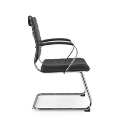Design vergaderstoel slede zwart