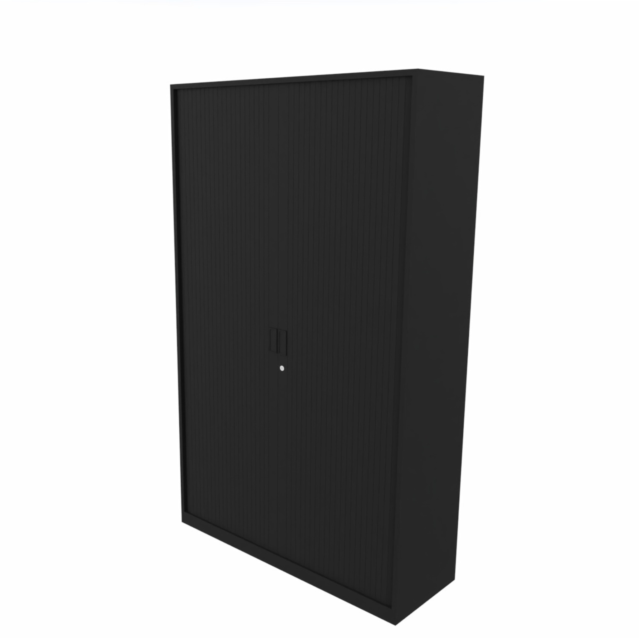 Economy roldeurkast 198cm hoog x 120cm breed zwart