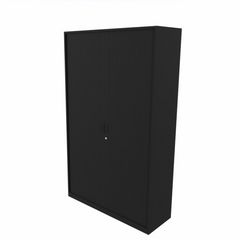 Economy roldeurkast 198cm hoog x 120cm breed zwart