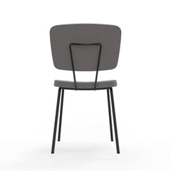 Kantinestoel, bezoekersstoel, vergaderstoel gestoffeerd achteraanzicht