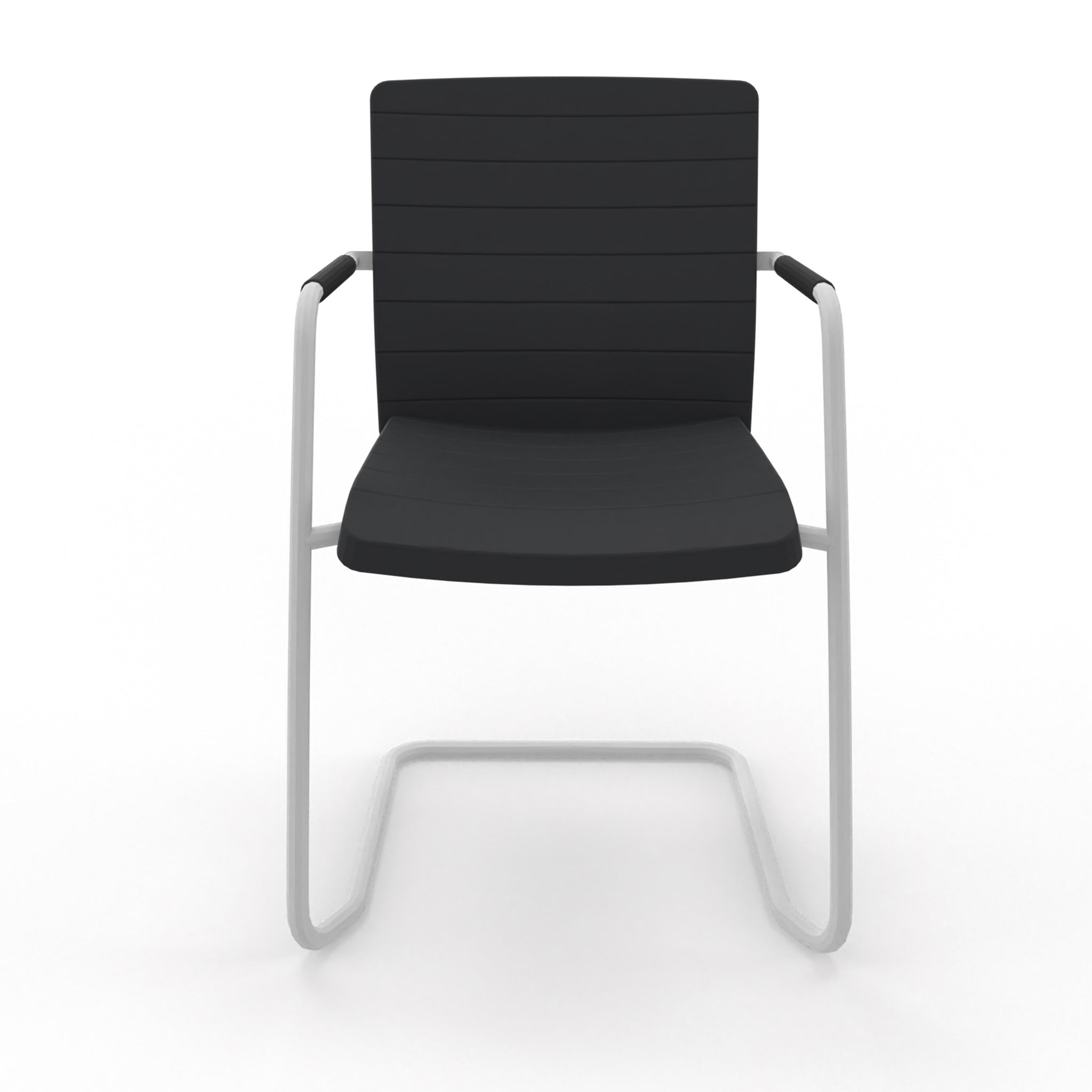 Kantinestoel vergaderstoel Alfa Hoge rugleuning slede Huislijn