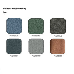 stofkleuren blauw, groen, grijs, zwart, lichtgrijs, bruin