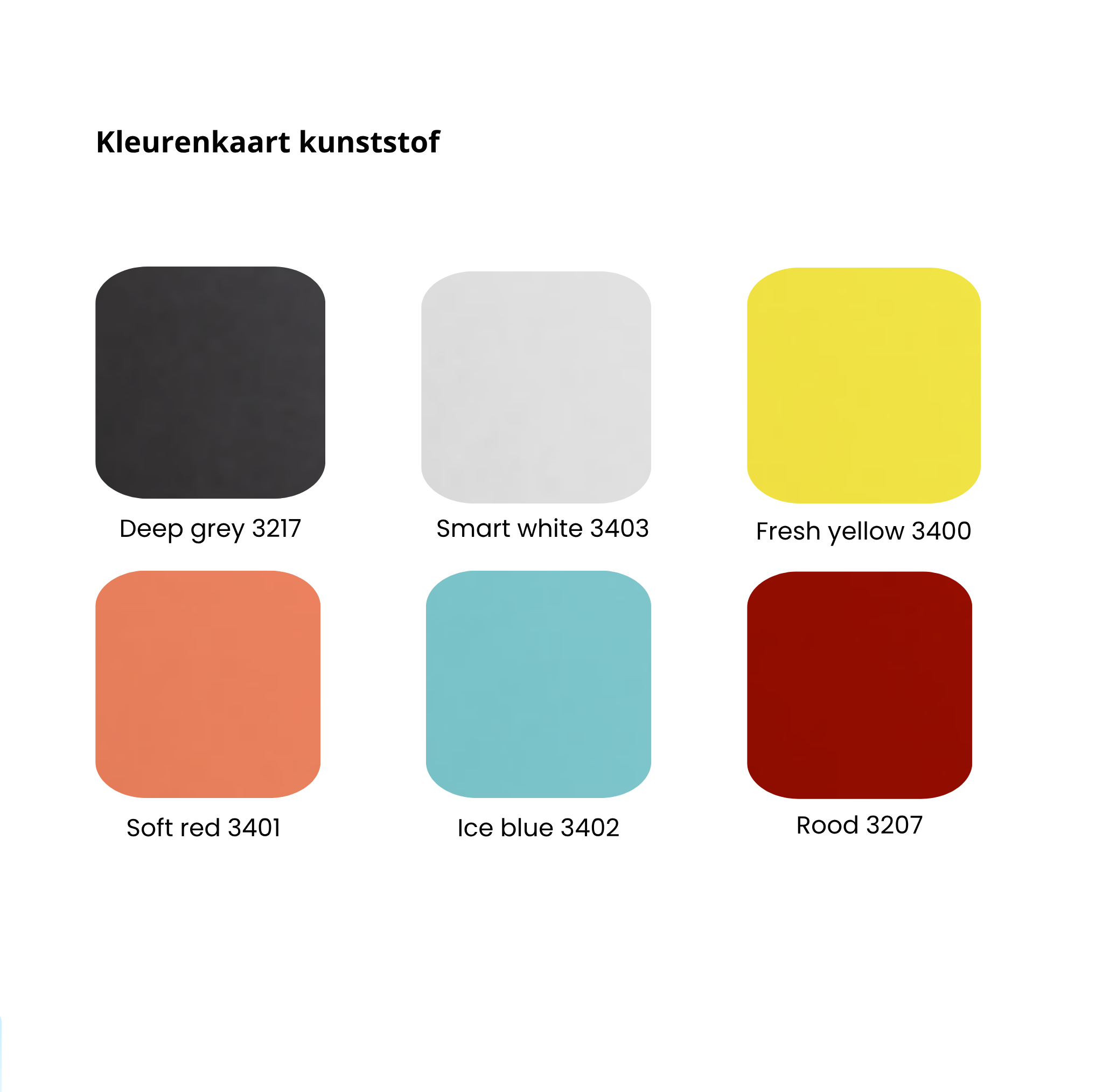 Kleurenkaartkunststofkruk