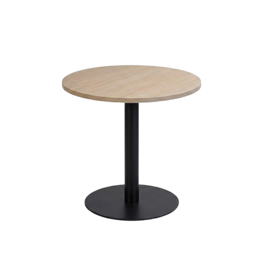 Kolom vergader-/kantinetafel rond.