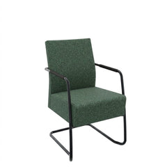 Comfort vergaderstoel - sledeframe met armleggers en hoge rug