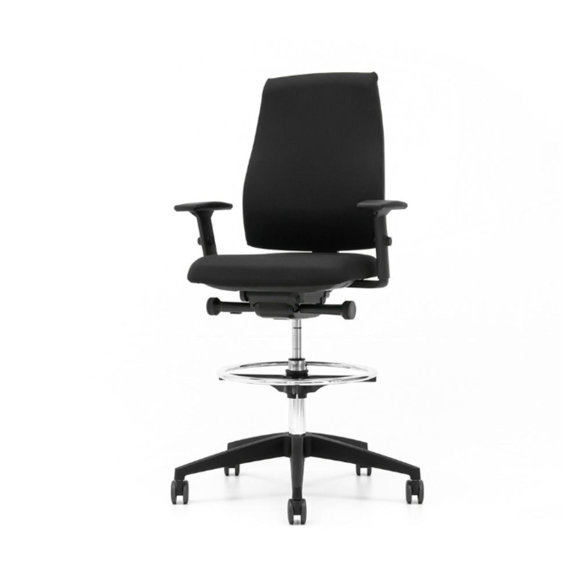 Se7en bureaustoel LX001 voor-zijaanzicht interstuhl