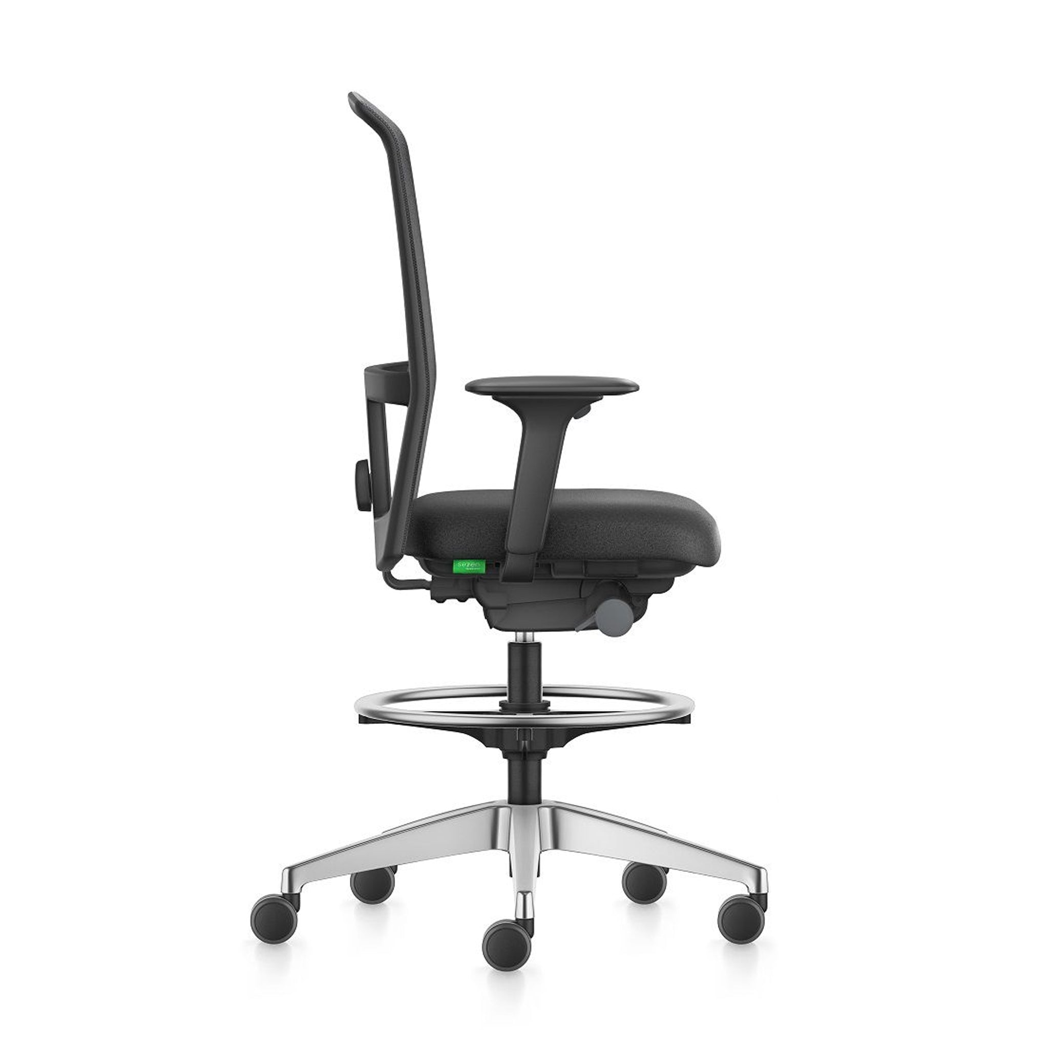 Se7en bureaustoel LX002 zijaanzicht Interstuhl