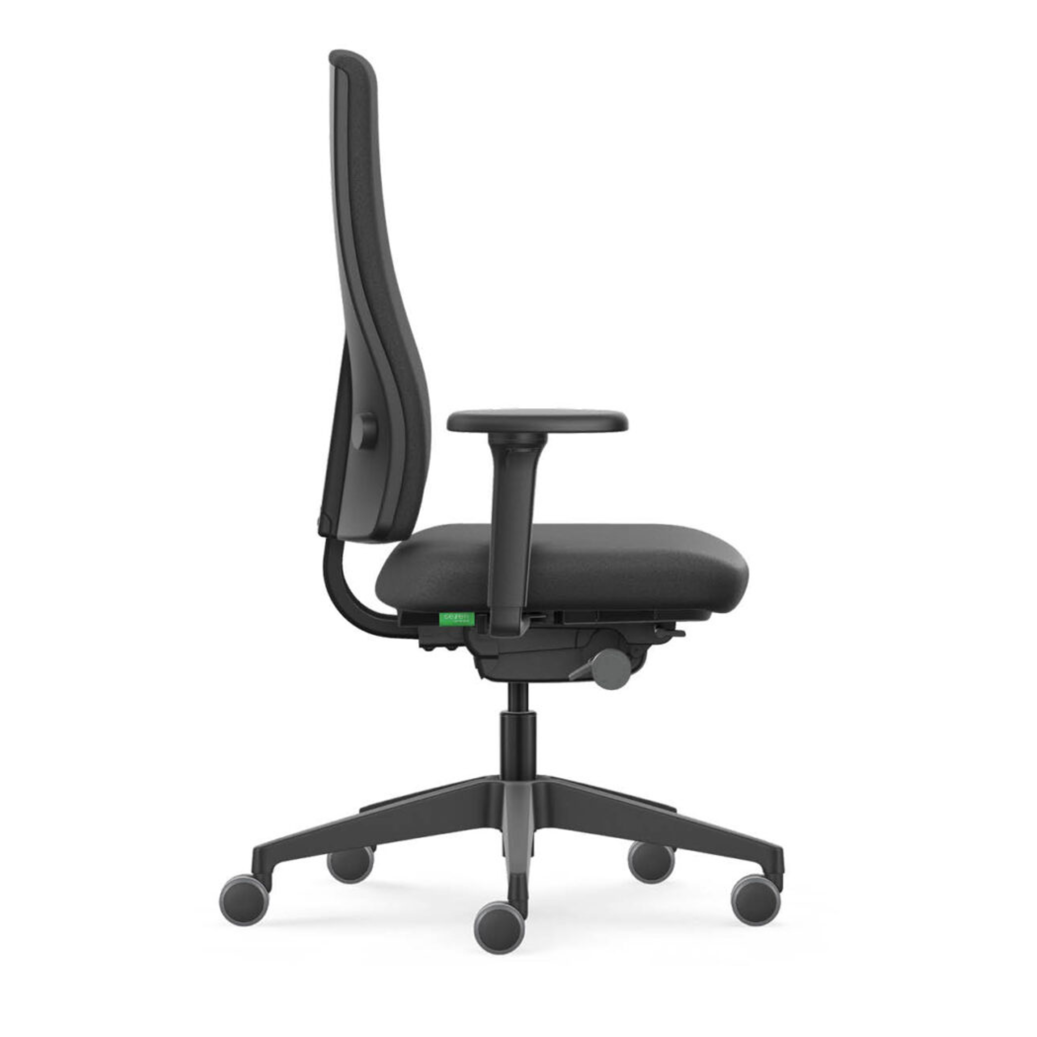 LX011 Se7en bureaustoel Interstuhl Goal Smart Lucia stoffering zijaanzicht