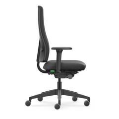 LX011 Se7en bureaustoel Interstuhl Goal Smart Lucia stoffering zijaanzicht