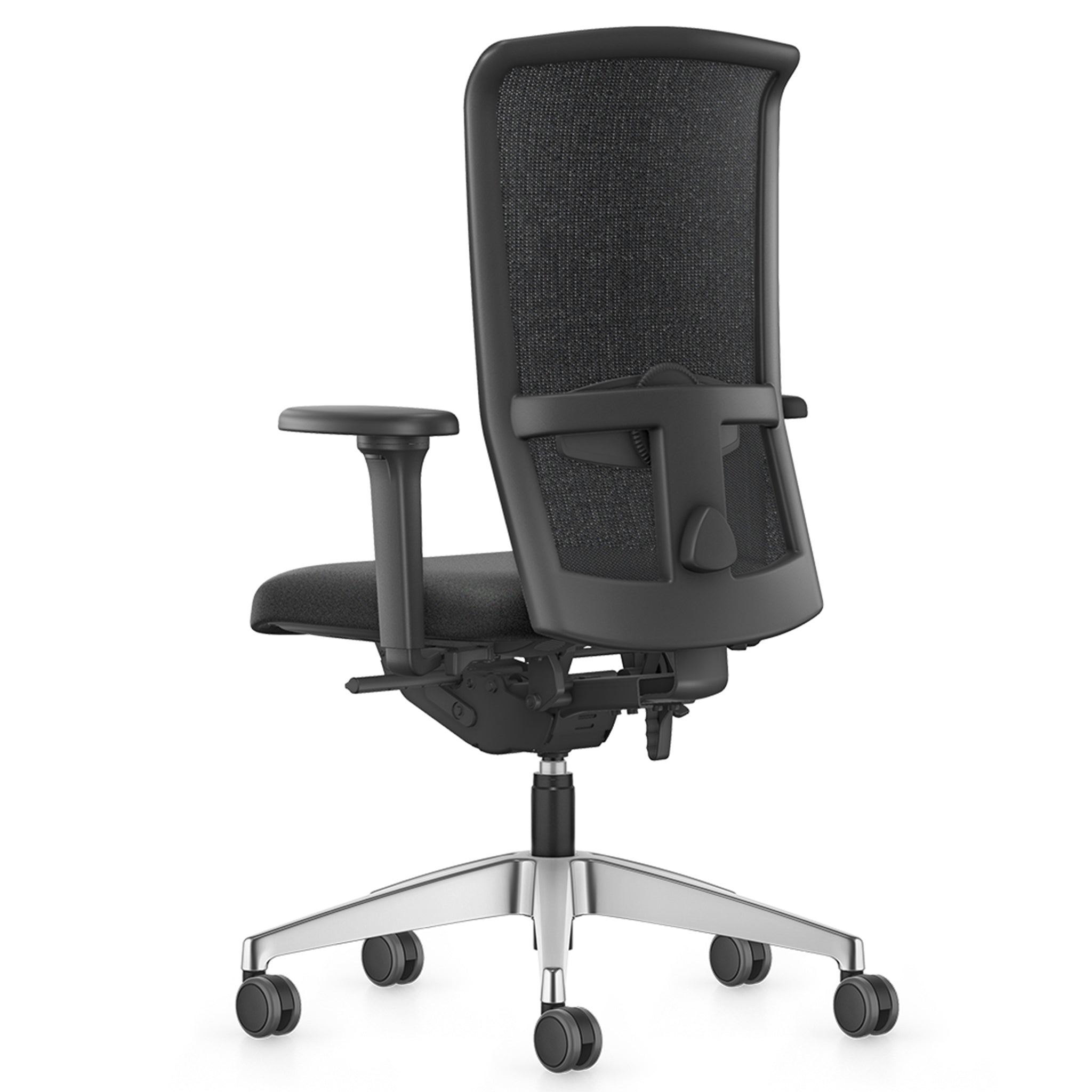 LX282 bureaustoel premium Se7en Interstuhl NPR 1813 achteraanzicht schuin