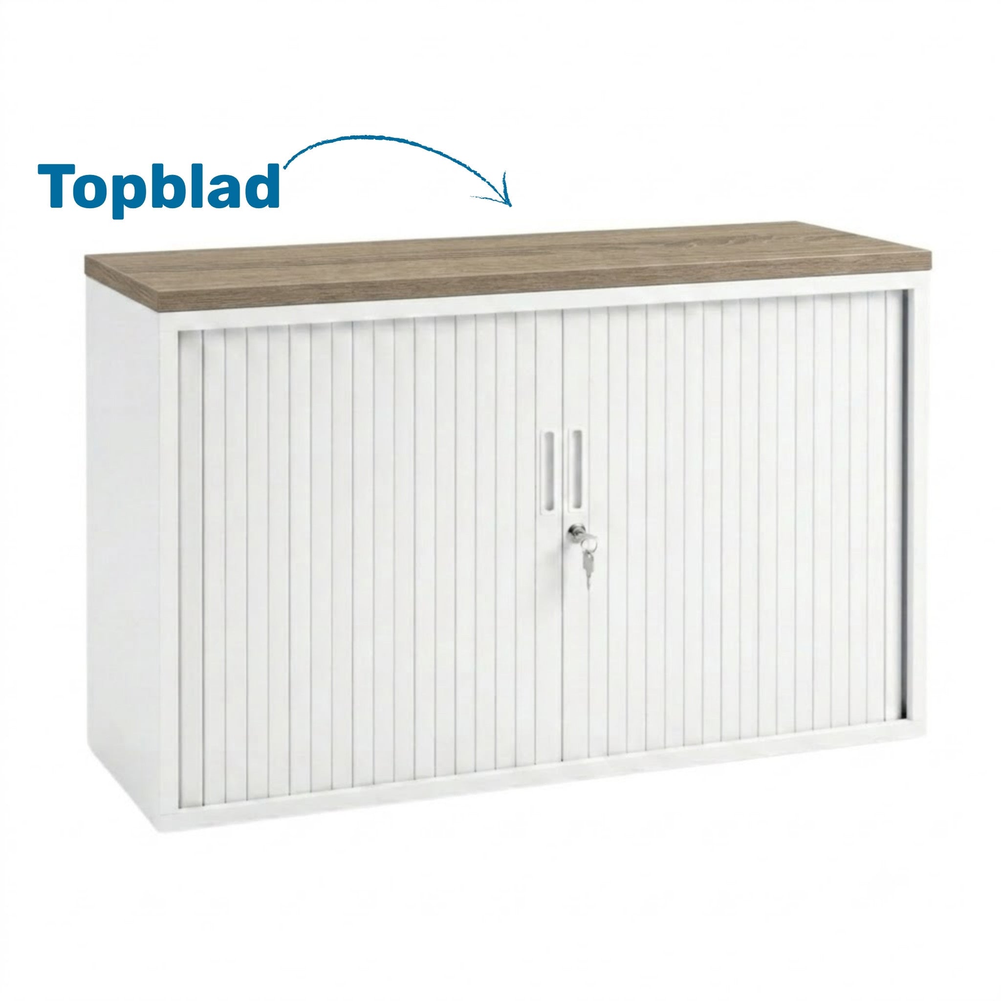 Roldeurkast met topblad