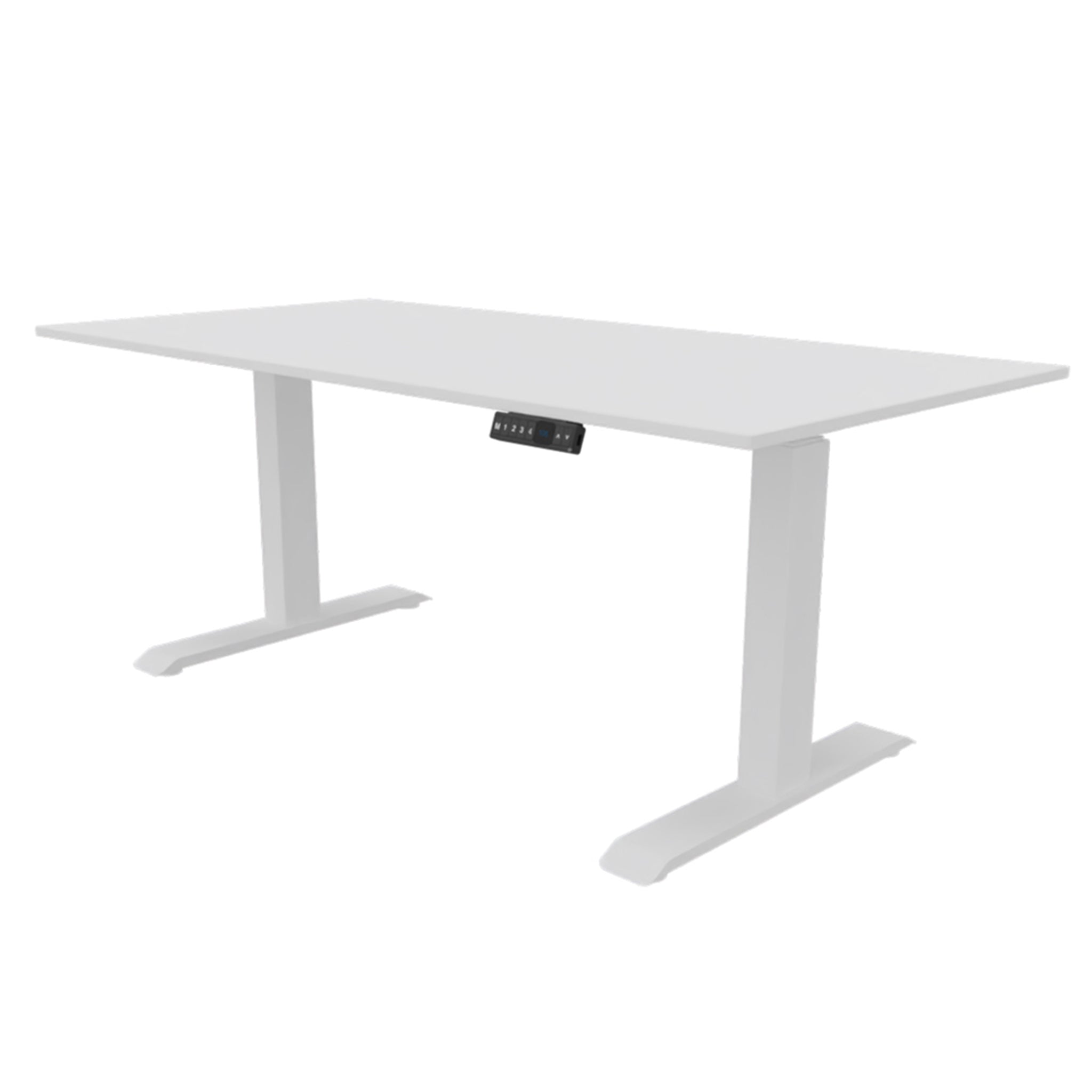 N-Single NPR zit-sta bureau 1 persoons werkplek wit inclusief tafelblad