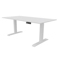 N-Single NPR zit-sta bureau 1 persoons werkplek wit inclusief tafelblad