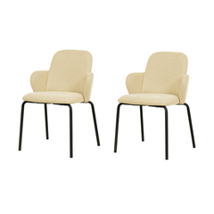 Paddy Stapelstoel Set van 2 Stuks Beige