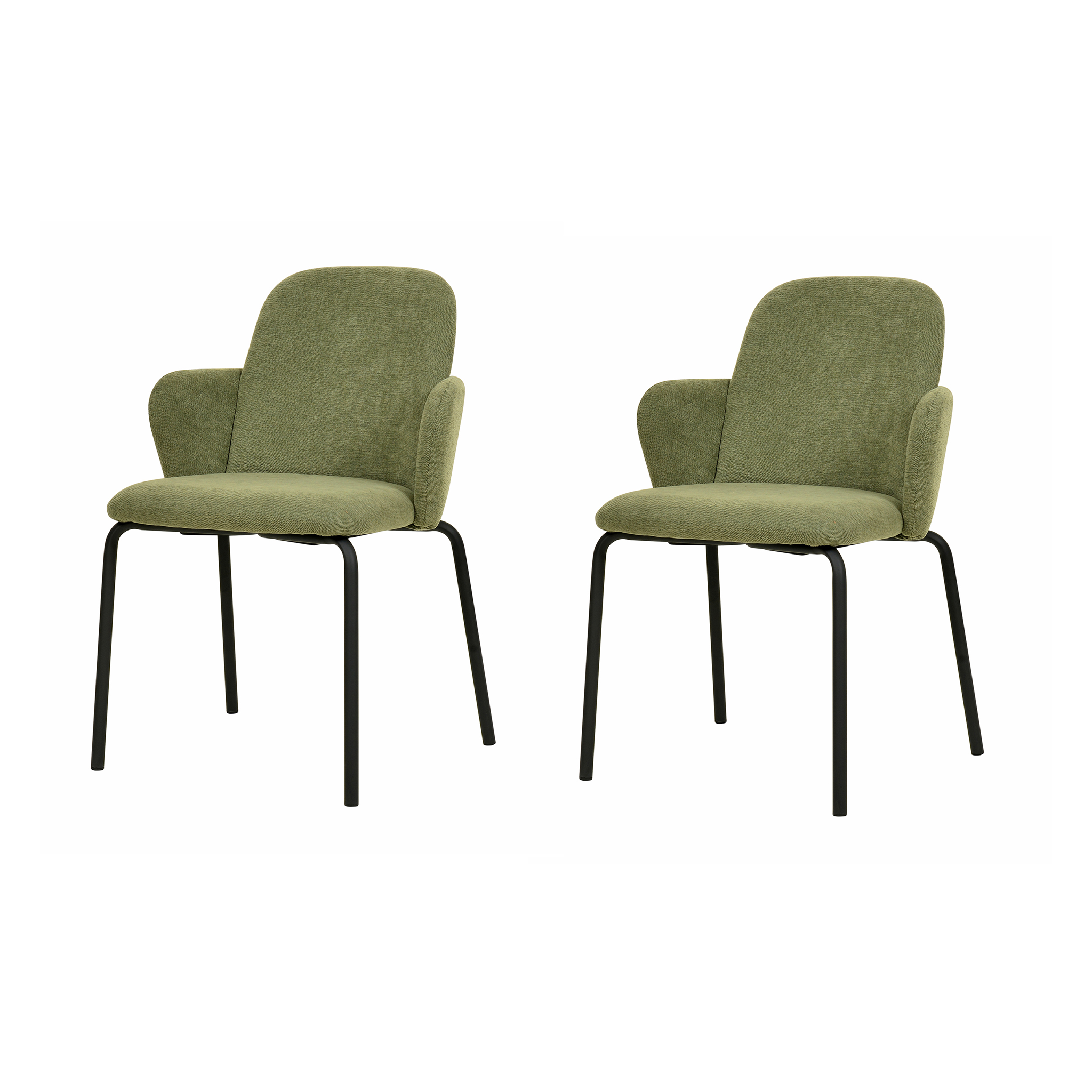 Paddy Stapelstoel Set van 2 Stuks Groen