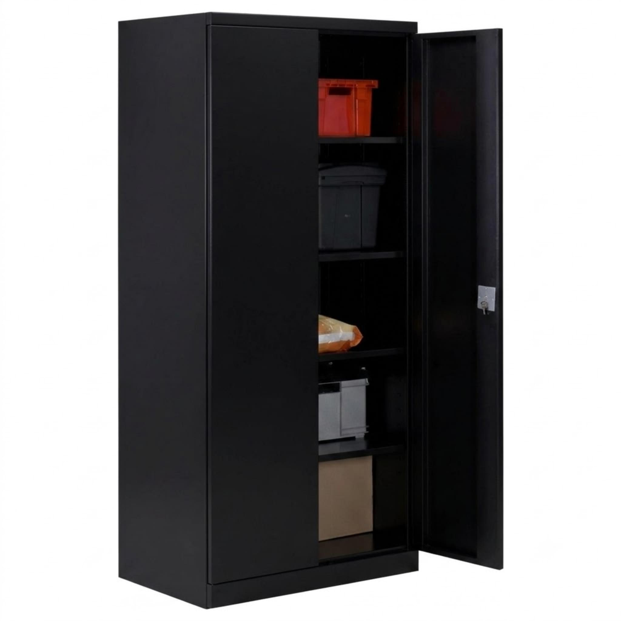 Premium 194 draaideurkast zwart extra diep