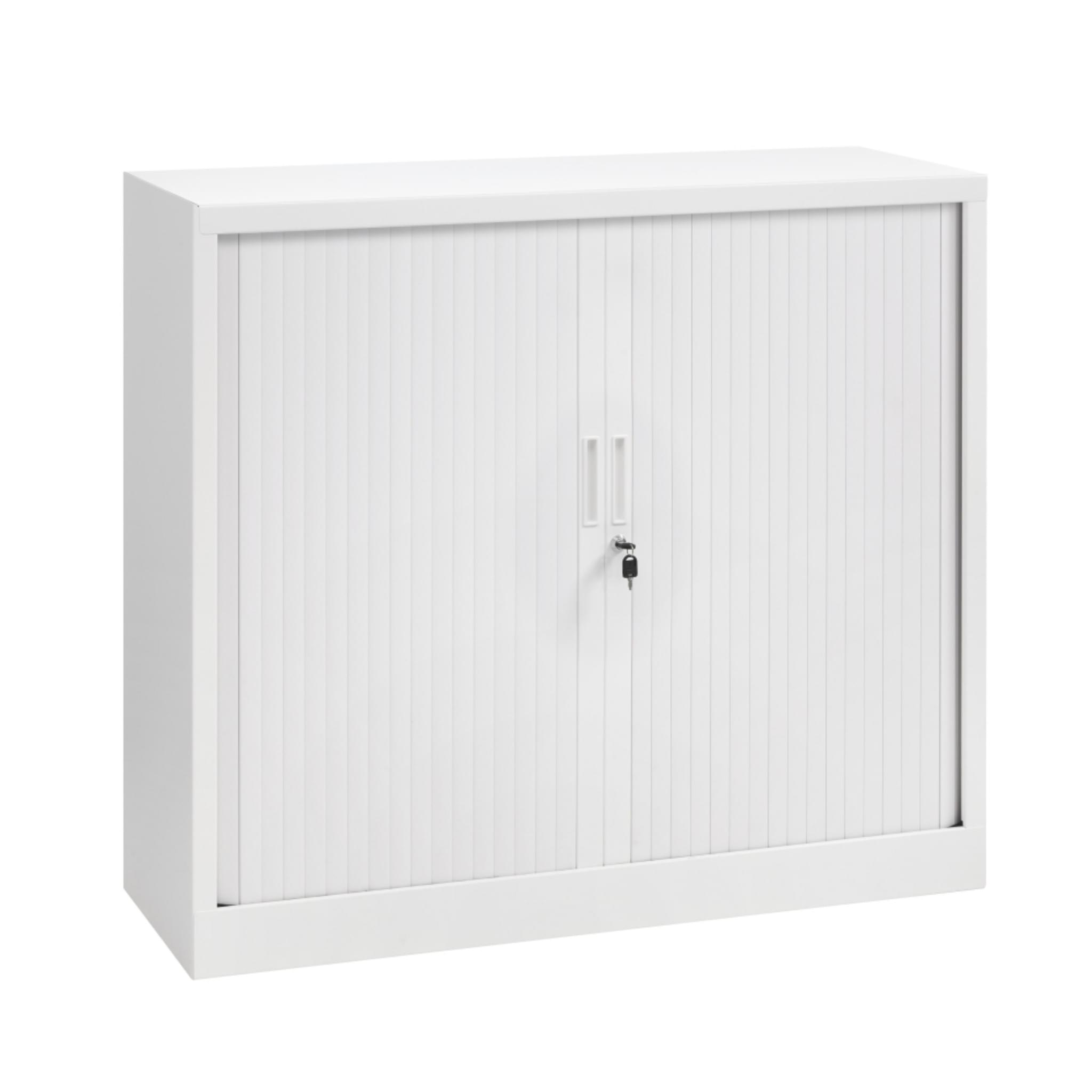 Roldeurkast 105 hg. x 120 br. + 2 legborden Orange office Roldeurkasten Select Kantoormeubelen.