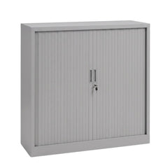 Roldeurkast 118 hg. x 120 br. + 2 legborden Orange office Roldeurkasten Select Kantoormeubelen.
