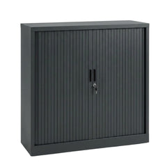 Roldeurkast 118 hg. x 120 br. + 2 legborden Orange office Roldeurkasten Select Kantoormeubelen.