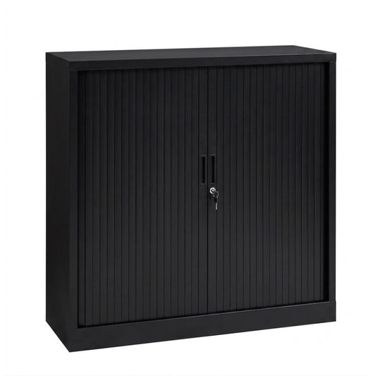 Roldeurkast 118 hg. x 120 br. + 2 legborden Orange office Roldeurkasten Select Kantoormeubelen.