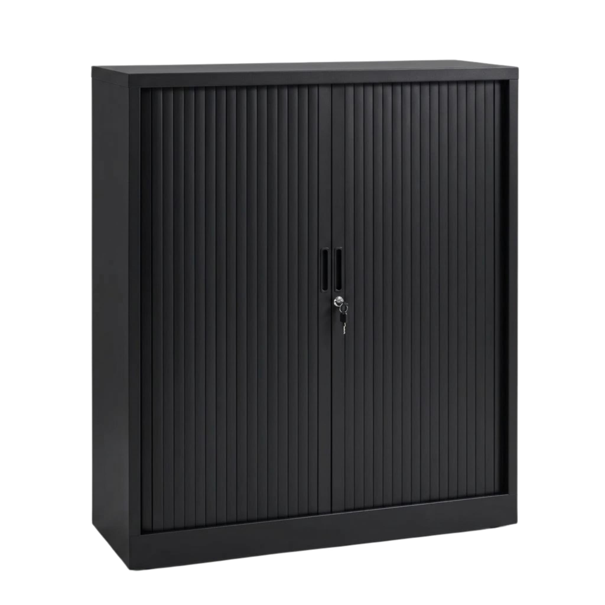 Roldeurkast 135 hg. x 120 br. + 2 legborden Orange office Roldeurkasten Select Kantoormeubelen.