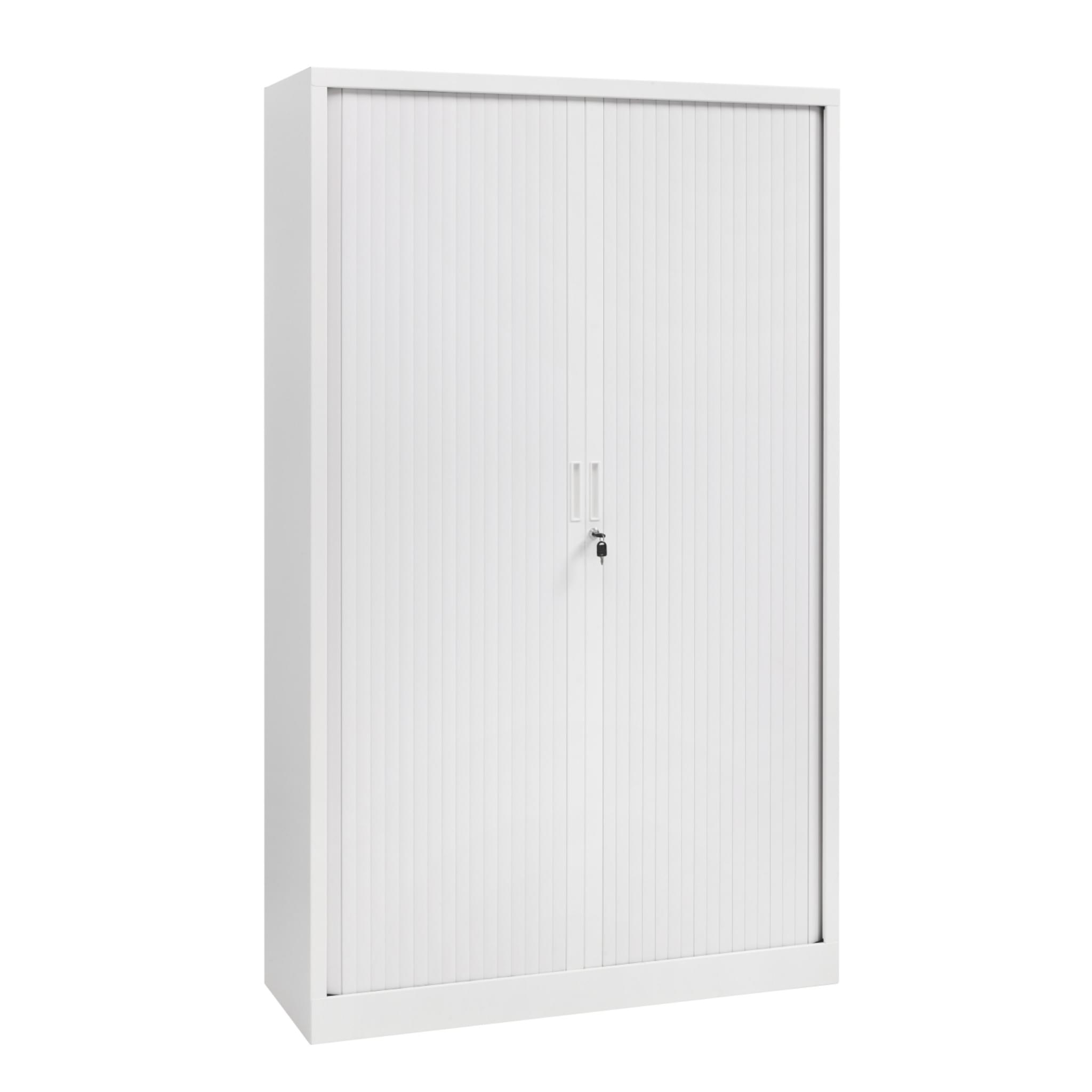 Roldeurkast 198 hg. x 120 br. + 4 legborden Orange office Roldeurkasten Select Kantoormeubelen.