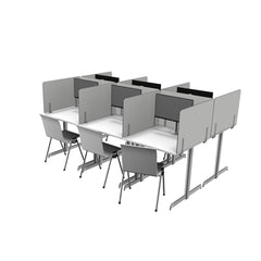 Static anti spiekscherm examenlokaal toetsen school Nyink