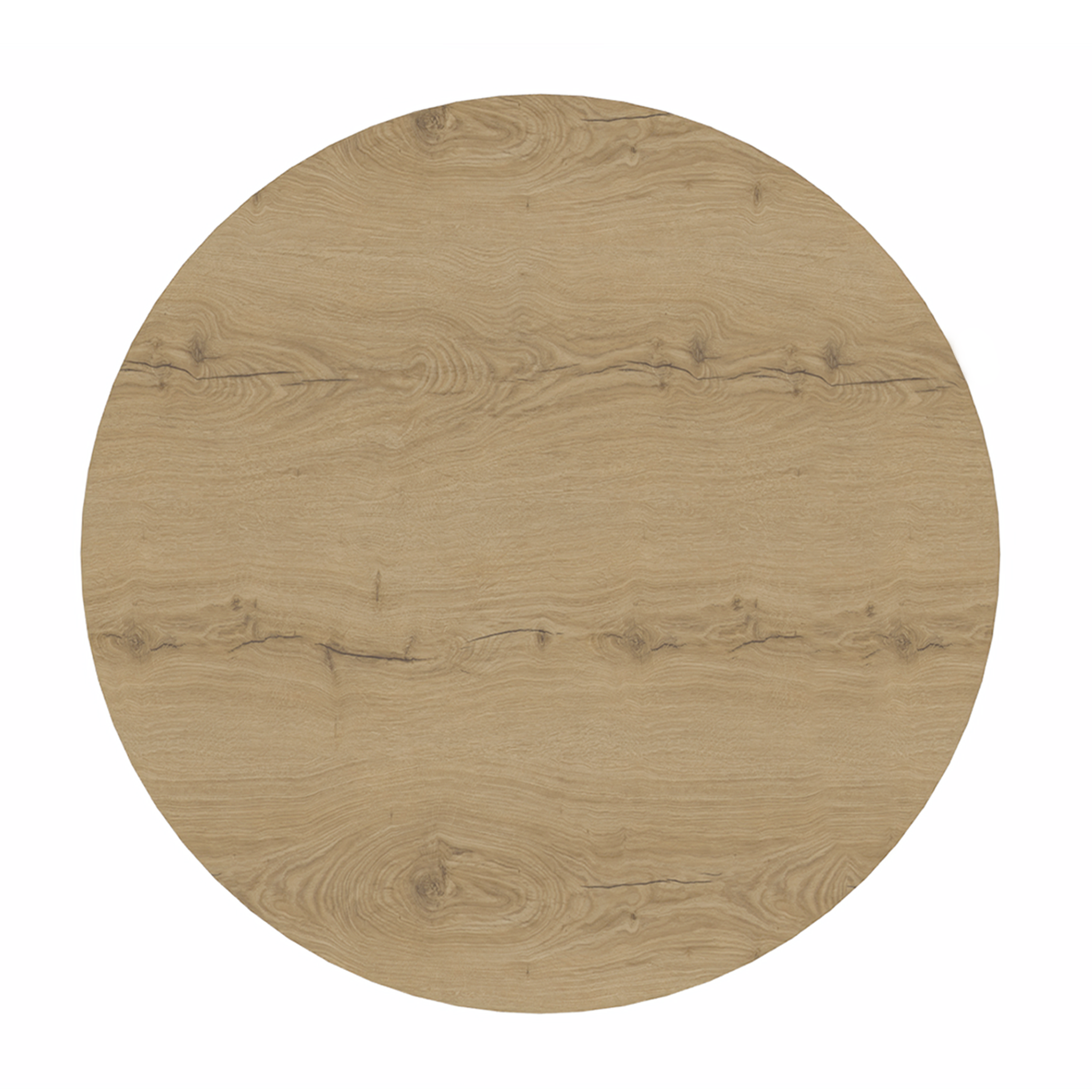 Kolom salontafel rond.
