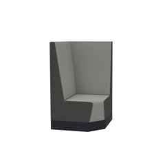 Treinbank hoek 83x83cm - 138cm hoog