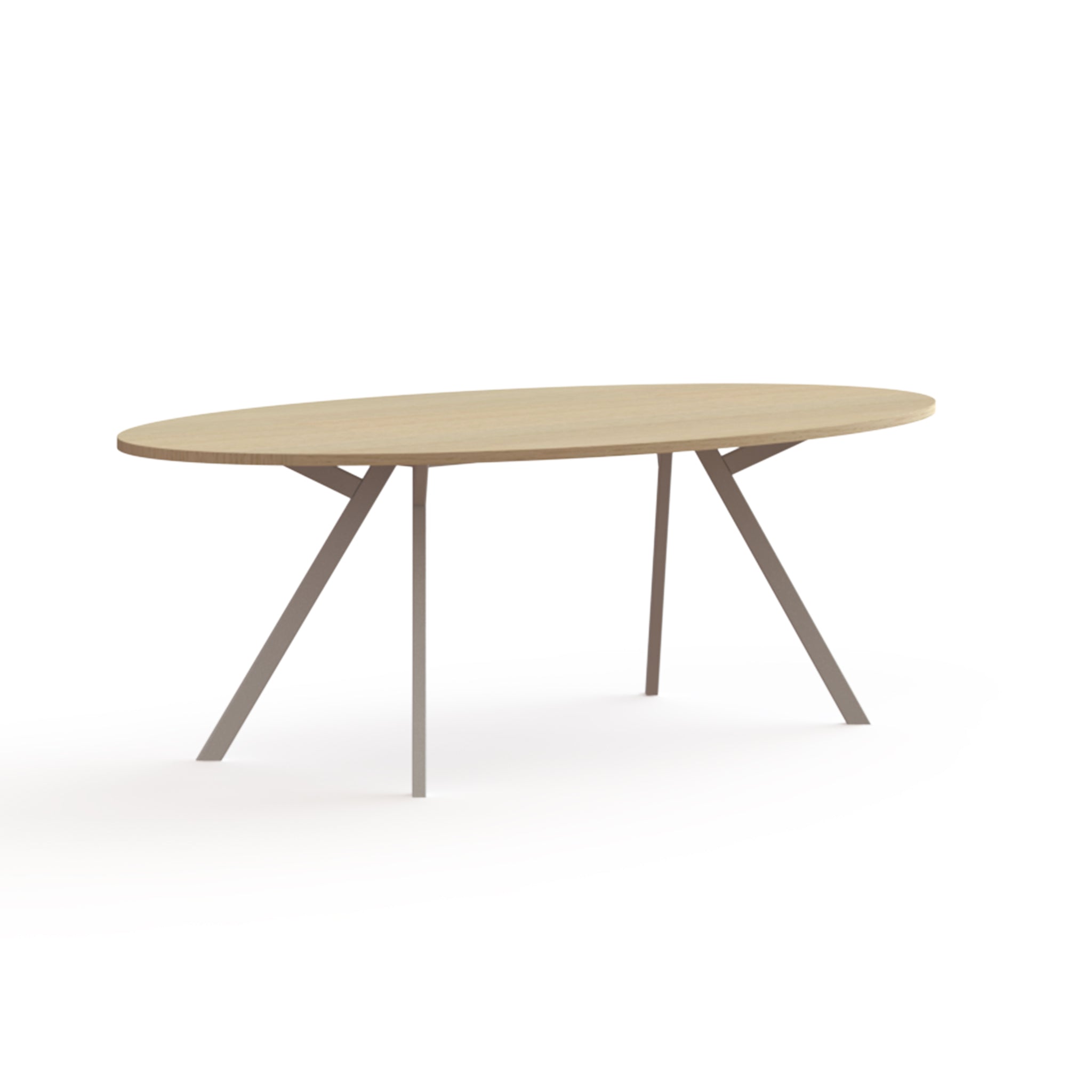 Vergadertafel Ovaal Ellipsvorm Huislijn Bridge 75cm recht