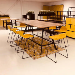 Hoge vergadertafel, Huislijn, Bridge, rechthoekige poten.