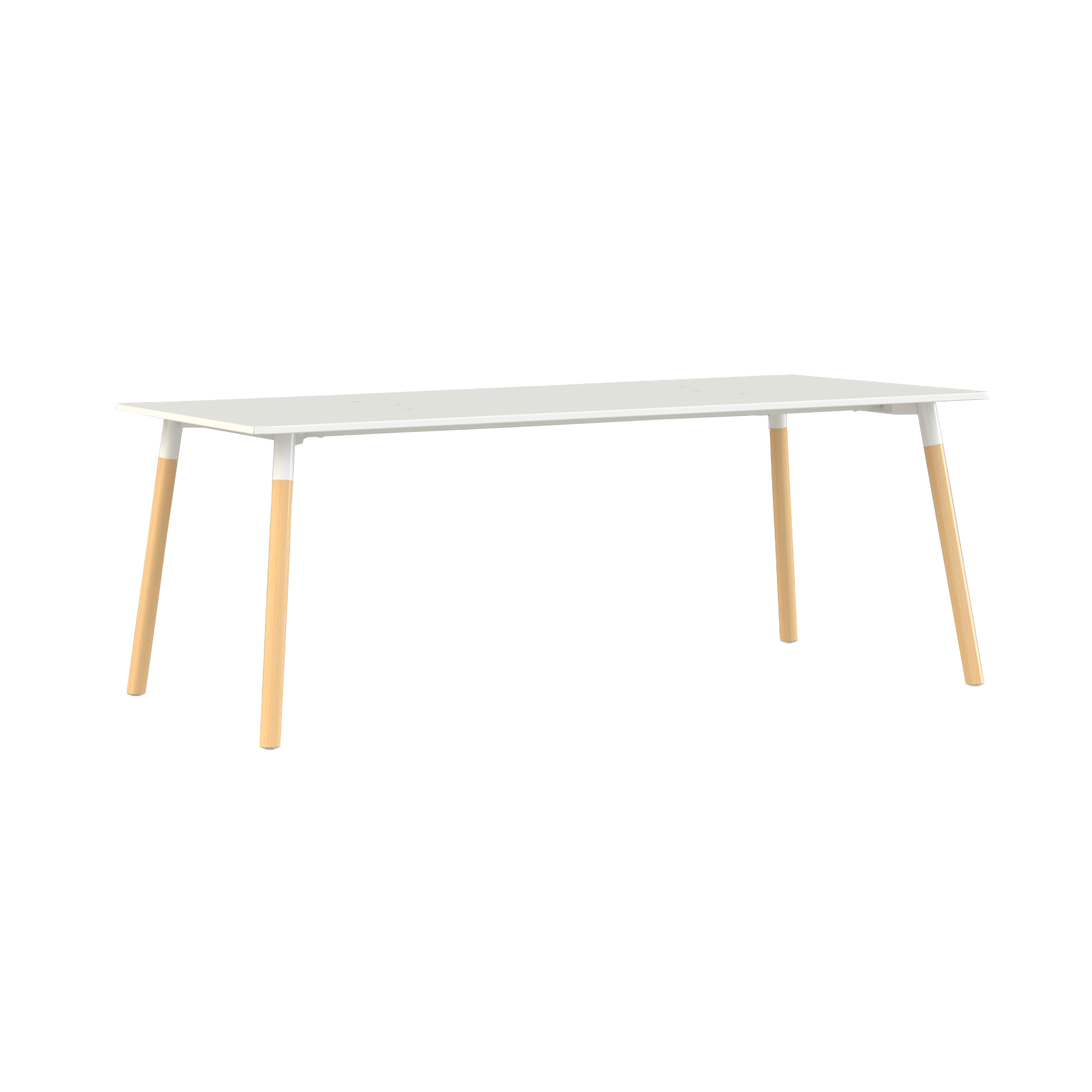 Vergadertafel Corner Recht Met Hout