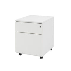 Verrijdbaar ladeblok 02 economy 1 lade 1 hangmap wit