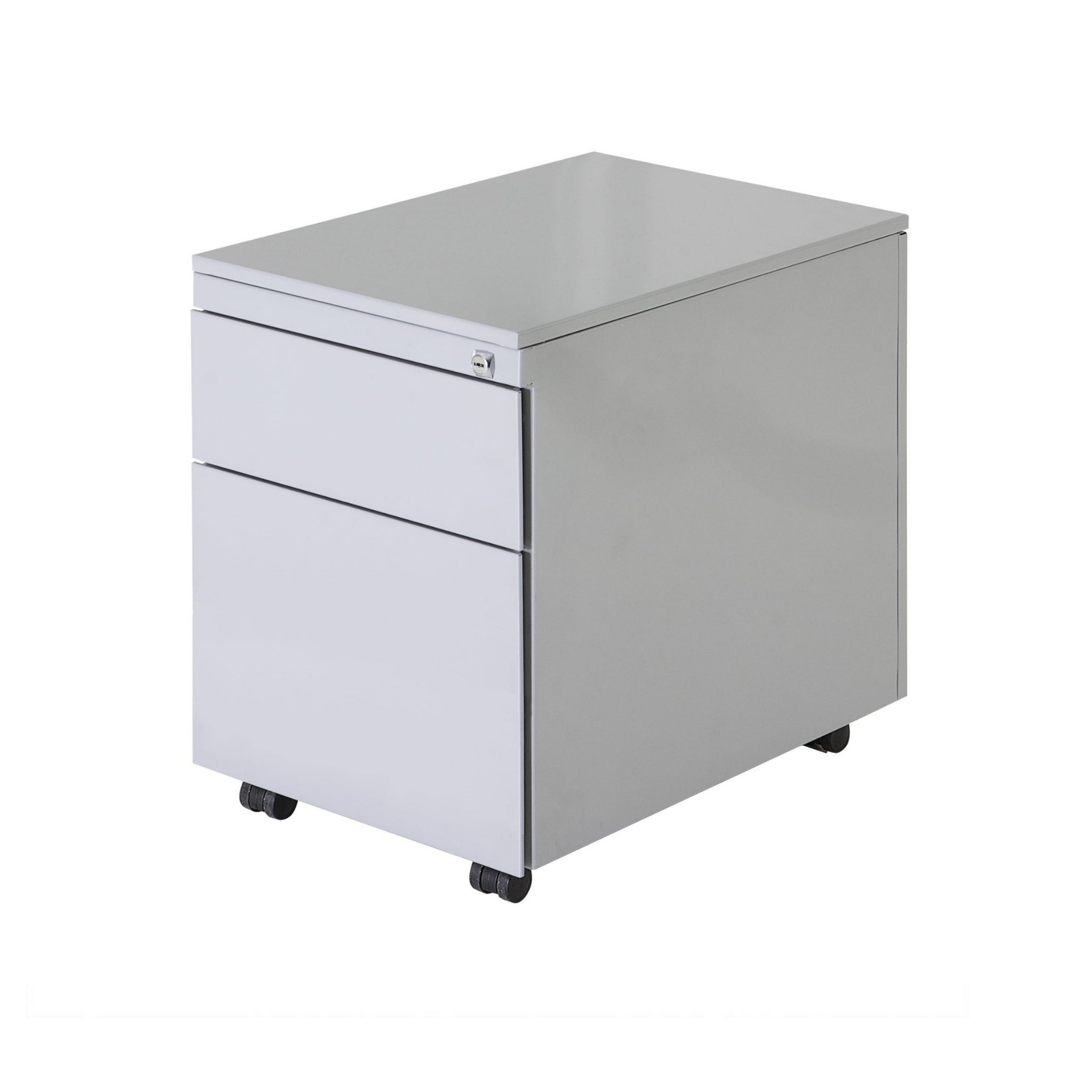 Verrijdbaar ladeblok budget 1lade 1hangmap aluminium