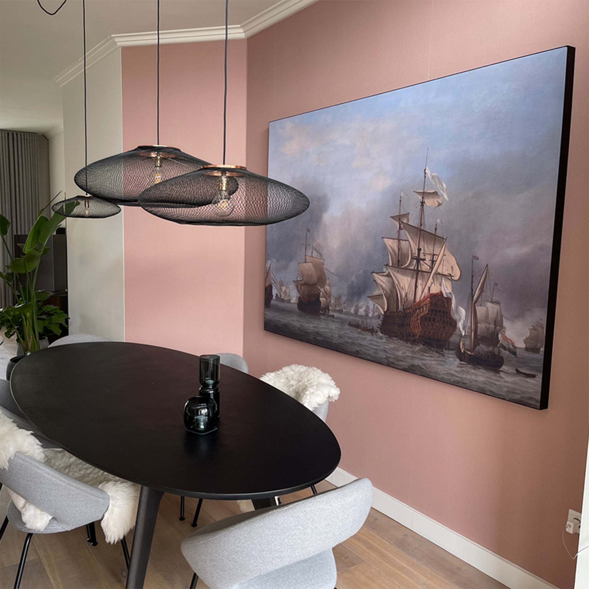 Akoestische wandpaneel met print naar wens.