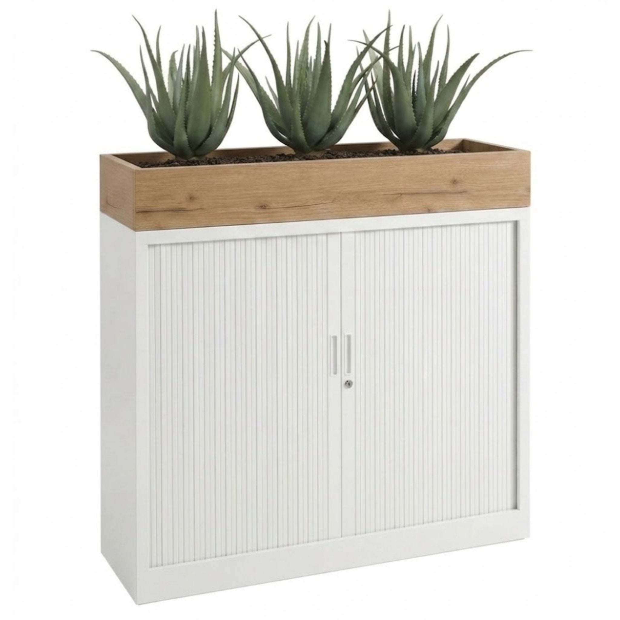 Plantenbak t.b.v. roldeurkast 120cm.