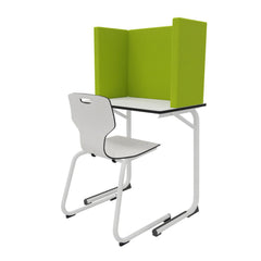 Concentratiescherm groen voor op een leerling tafel.