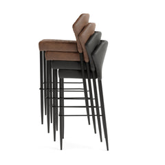 Louis Barkrukken Kunstleer Set van 2