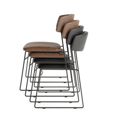 Stoelen Mundo Kunstleder Set van 4