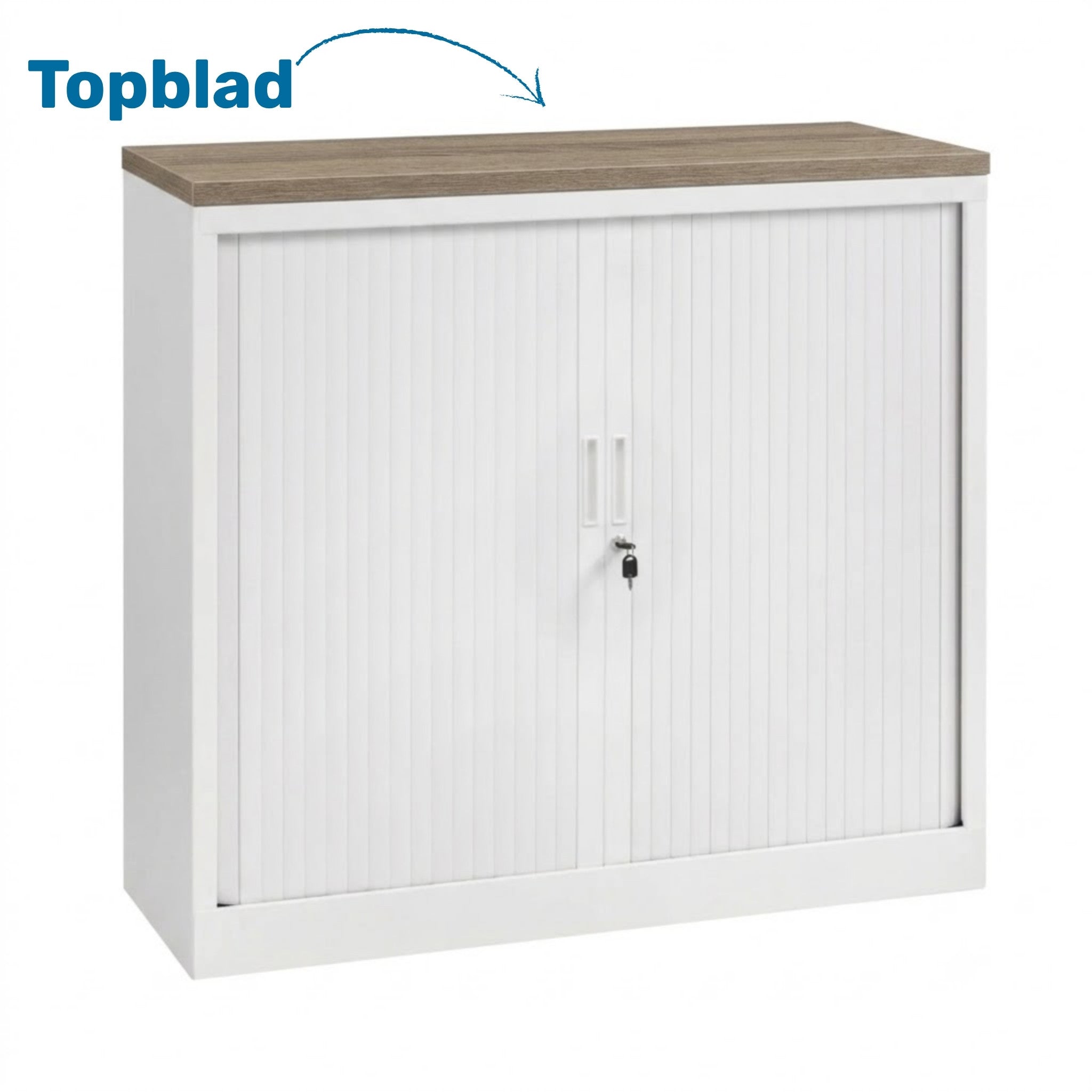 Roldeurkast met topblad
