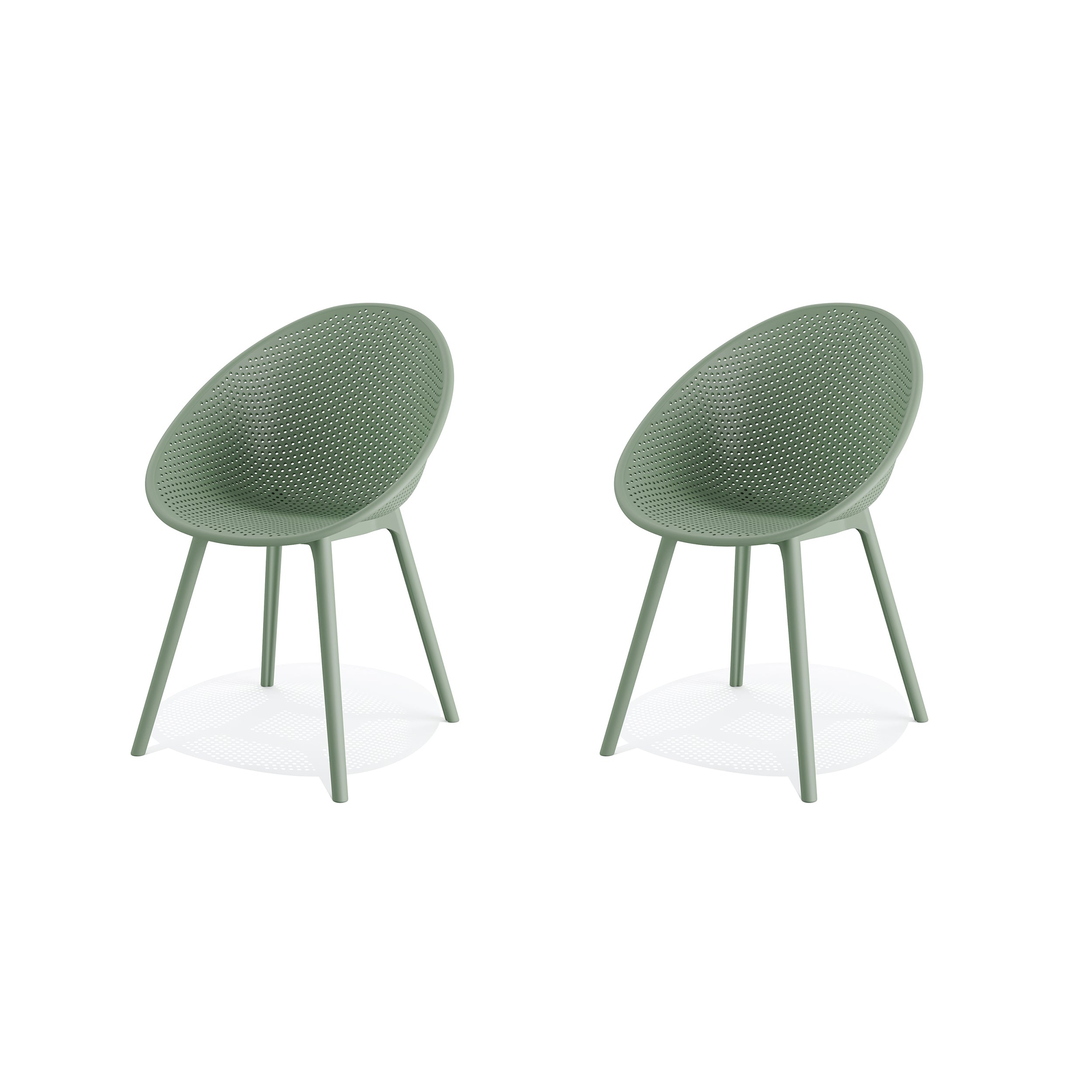Qosy outdoor loungestoel groen kleurset van 2 Veba Essentials